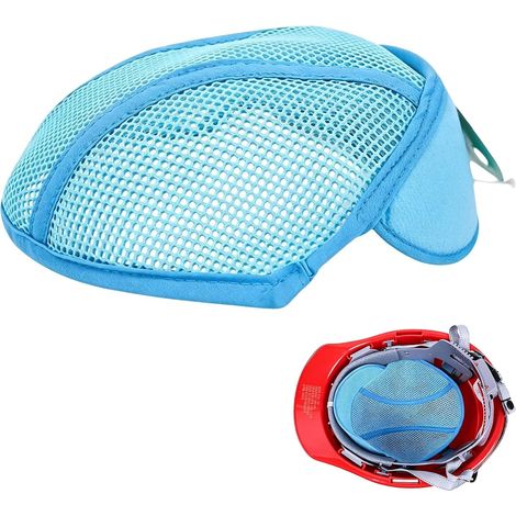 Doublure Casque Respirant Bandeau Anti Sueur Absorbant Lavable Coussin Bleu Construction Jardinage Travail extérieur Industrie Artisanat agricole Ouvrier Chantier Protection (1/5)