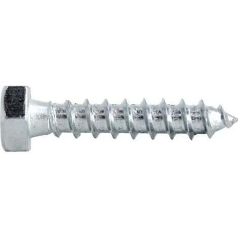 Ultima Schraube Fixieren Kleben Sechskantschraube DIN 571 weiß 8x100 mm
