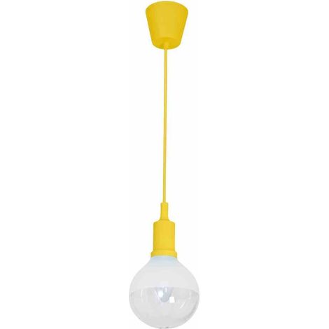 Suspension LED Milagro Bubble 5W jaune verre Ø12 4000K