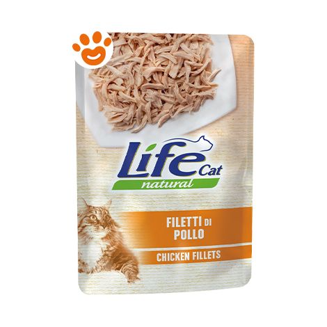 Life Cat Natural Filetti di Pollo - Life Cat Natural Filetti di Pollo - Bustina Da 70 Gr