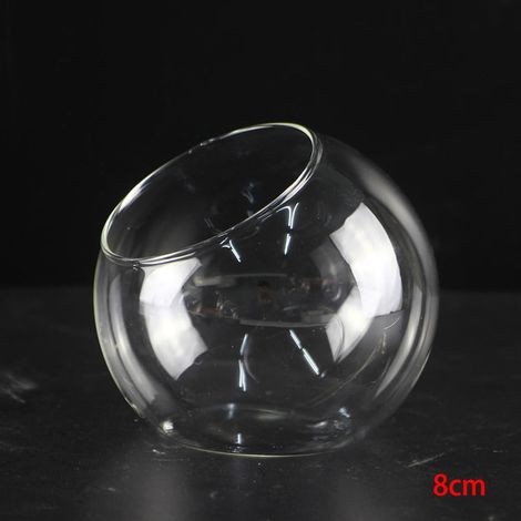 Vase En Verre Borosilicaté - Boule À Paysage Miniature - Conteneur Pour Plantes Grasses Et Terrariums - 8 cm 10 cm 12 cm - 1 Pièce (1/5)