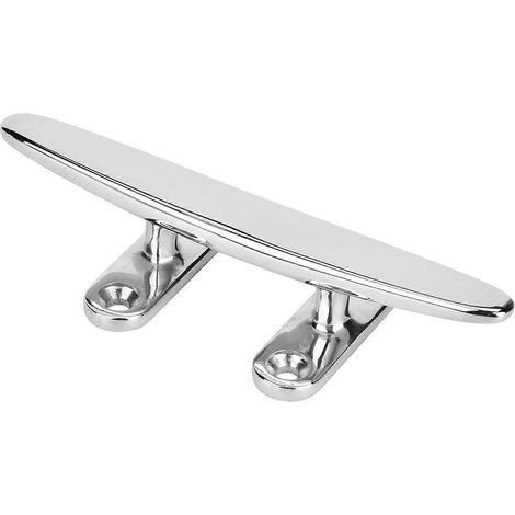 Taquet de bateau en acier inoxydable poli miroir, base pour accessoire d'éclairage de bateau, taquet marin (6 pouces)