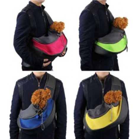 TrAdE Shop Traesio - Trasportino Tracolla Mono Spalla Cane Gatto Marsupio Passeggio Marsupio Borsa -