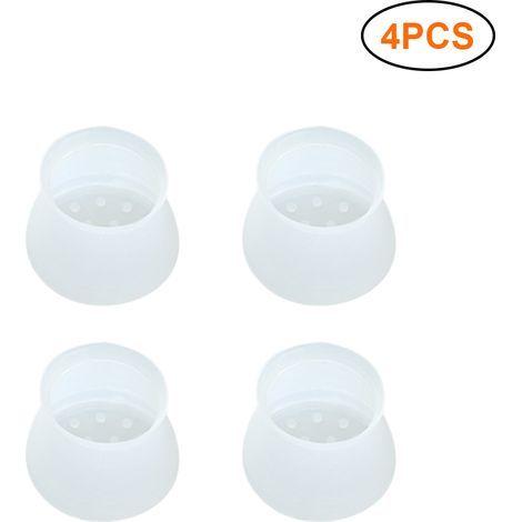 Pieds de chaise antidérapants, protections rondes en silicone pour meubles, embouts de sol anti-glisse, lot de 4 pièces (1/5)