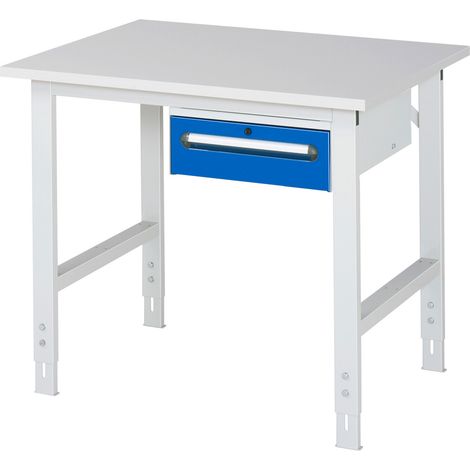 Rau Arbeitstisch Tom höhenverstellbar KM02, B1000xT800xH760-1080mm, M-Platte-22mm (1/3)