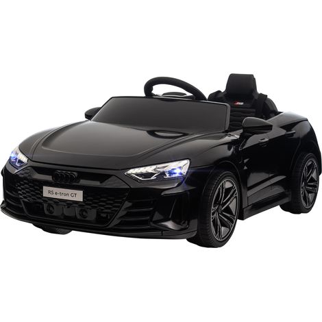 Kinderauto, Elektroauto, Audi-lizenziert, mit Sicherheitsgurt, Fernbedienung, Licht, schwarz, 103 x 58 x 41cm (1/5)