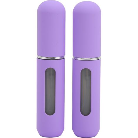 2 pièces Atomiseur à Pompe Rechargeable Voyage 5ml Flacon Parfum Vide Portable Réutilisable (1/5)
