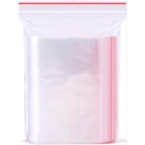 Lot de 100 sacs hermétiques transparents 7 x 10 cm, sacs refermables pour aliments, pièces et petits objets, sacs de rangement en plastique (1/5)