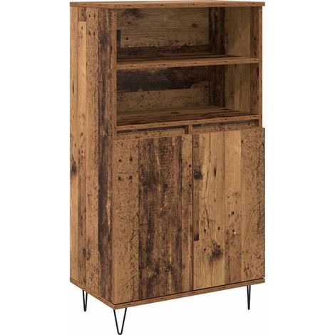 Buffet,Bahut,Haut Armoire Marron 60 x 36 x 110 cm Bois d'ingénierie CFW89187 (1/5)