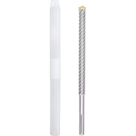 Perceuse à percussion embout carbure 6 cannelures 25mm trou 280mm profondeur forage pour ciment brique (1/5)