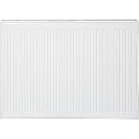 Radiateur profilé PLATTELLA V6 C raccordement central 6-raccords, Type 21/600/700 , couleur blanc RAL 9016 (1/5)