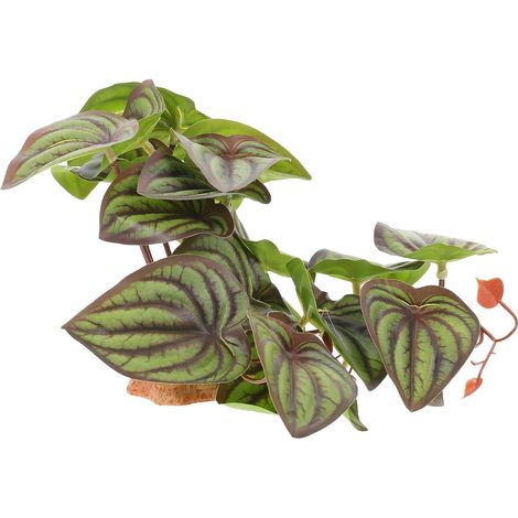 Artificial Plants for Reptile Terrariums, Made of Plastic and Resin, Safe and Easy to Install Decor for Reptile Boxes or Turtle Habitats (1/5)
