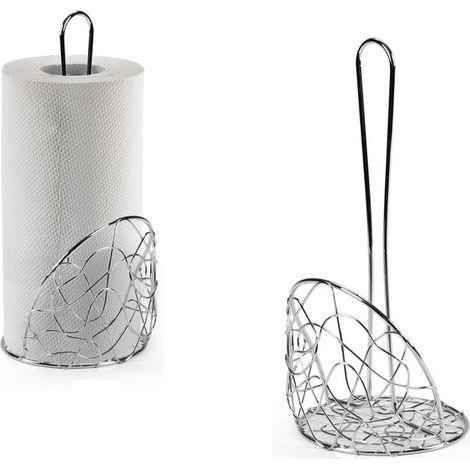 PORTAROTOLO IN METALLO SILVER 14 X 30 CM (1/2)