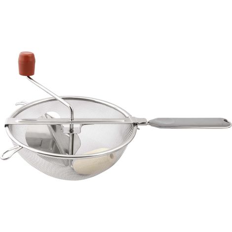 Moulin à légumes professionnel Ø20cm – Acier inoxydable – Maillage 1,30mm pour purées lisses – Conception ergonomique – Guillouard