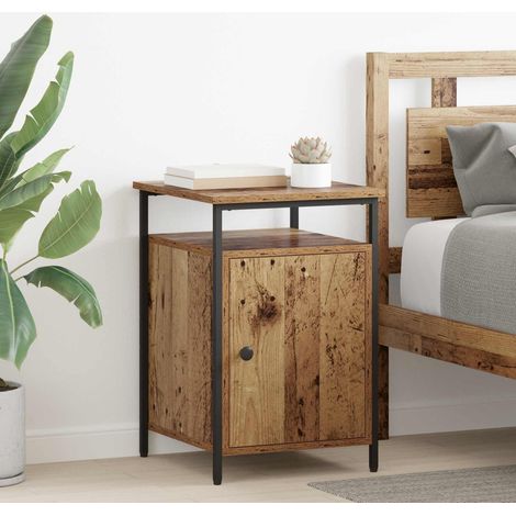 vidaXL  Bedside Cabinet  Old Wood 40 x 42 x 60cm Engineered Wood