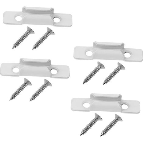 4pièces Verrous De Fenêtre Alliage De Zinc Blancs Lot Pour Fenêtre Coulissante Remplacement Quincaillerie De Loquet De