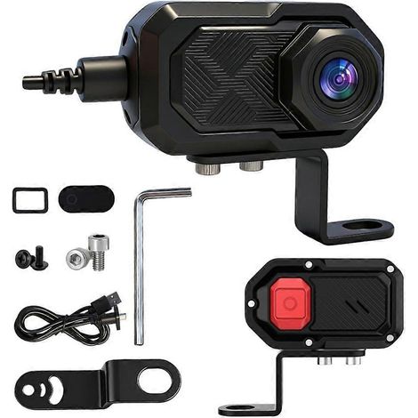 Caméra embarquée 2K HD pour moto, étanche IP66, avec enregistreur de conduite WiFi pour vélo électrique et moto. (1/5)