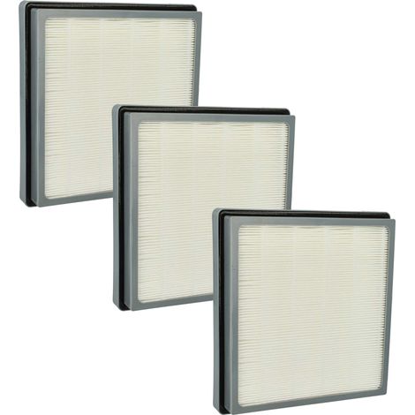 vhbw 3x filtro compatibile con Nilfisk CDB 3050, CDF 2010, CDF 2000, CDB 3060, CDB 3055 aspirapolvere - Filtro aria di scarico, grigio / bianco