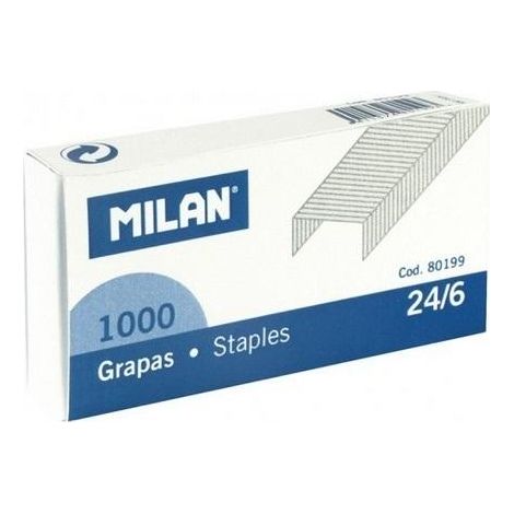 Punti metallici MILAN 24/6 - 1000 pezzi - resistenti e affilati