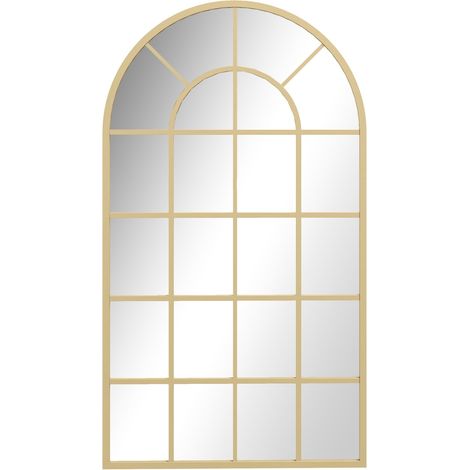 Miroir Mural Décoratif avec Cadre Doré Métal - Pour Dressing, Chambre ou Salon - Design Moderne et Élégant 110 x 62 cm (1/5)