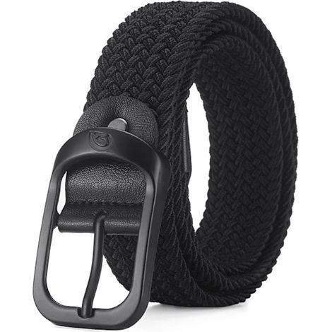 Geflochtenes Haargummi für Herren – 120 cm, Schwarz