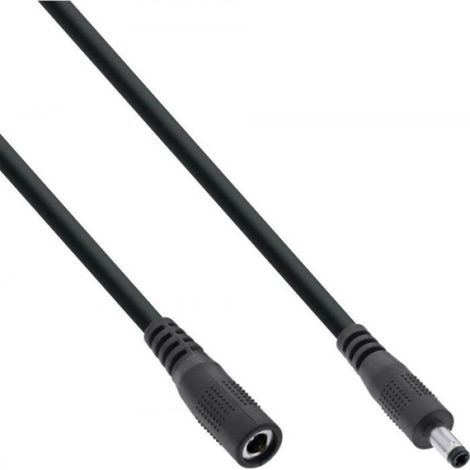 Câble de prolongation DC - InLine - 4,0x1,7mm - AWG 18 - Noir - 5m