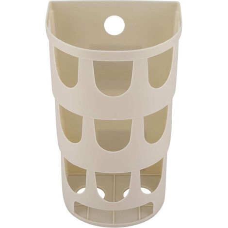 Plastiktütenhalter, Hängender Netzbeutel-Organizer, Wandmontierter Spender für Plastiktüten mit großen Löchern (Khaki) (1/4)