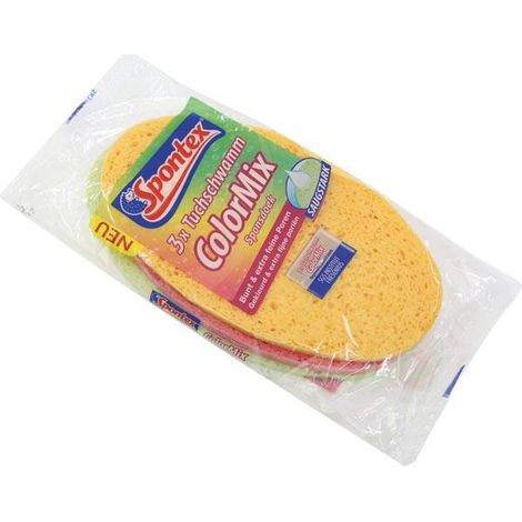 Esponja de limpieza Spontex color mix 3 piezas duradera suave