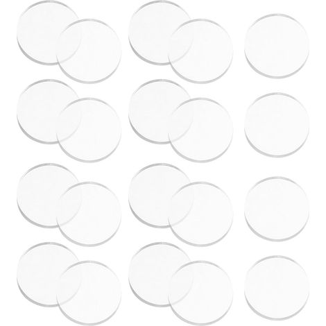 Lot de 25 Tampons Antidérapants Transparents en Caoutchouc Non Adhésif 25 Mm X 3 Mm, Protection pour Table en Verre, Amortisseurs Anti-Vibration et Anti-Bruit, Stabilisateurs (1/5)