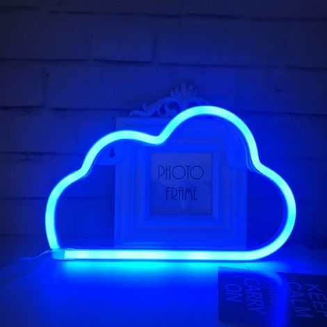 Neon-LED-Wolkenschild Décor Léger, Décor Mural Pour Noël, Fête D'