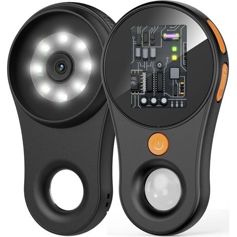 Digitales Makromikroskop mit Fixfokus, tragbare Lupe, 2,0-Zoll-Farbbildschirm, 200 µm Pixel, 500-fache Vergrößerung, 8 eingebaute LEDs, wiederaufladbarer Akku, kompatibel mit Windows, Mac OS (nein) (1/5)