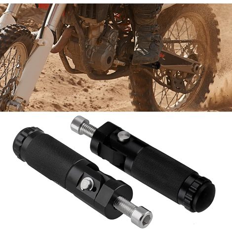 Motorrad Fußrasten,M8 Motorrad Fußrasten,1 Paar,Motorschutz Für Motorräder und Elektroautos,Kompatibel Mit 8 mm Schloss (Schwarz) (1/5)