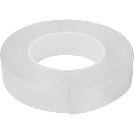 Ruban Adhésif Double Face En Silicone Transparent - Haute Résistance Lavable Et Réutilisable - Pour Intérieur Et Extérieur - 5 Mètres (1/5)
