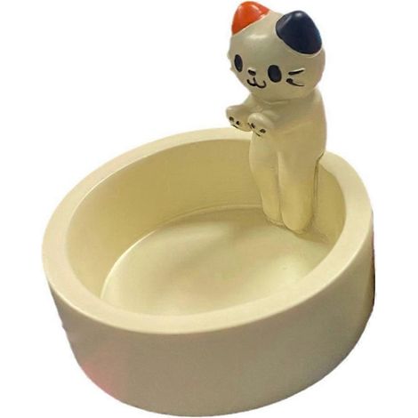 Bougeoir chaton de dessin animé en résine, mignon, porte-bougie parfumé B-- (1/5)