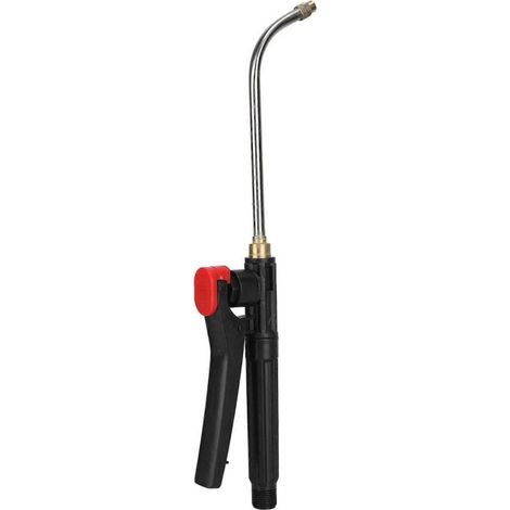 Garden Watering Wand G3/8 External Thread Agricultural Spray Rod with Curved Nozzle Fine Atomization Adjustable Copper Nozzle (1/5)