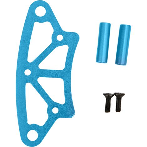 Pare-Chocs Avant En Alliage D'aluminium - Pour Voiture Rc 1/10 Nitro On-Road - Pièce De Rechange Bleue - 1 Pièce (1/5)