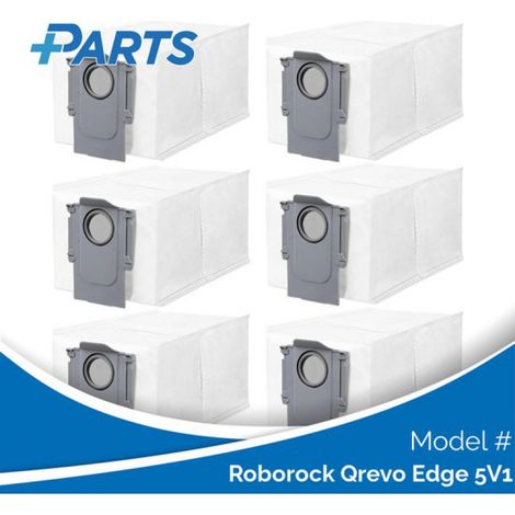 Sacs à poussière Roborock Qrevo Edge 5V1 (6 pièces, ® alternative à 8.02.0239) (1/5)
