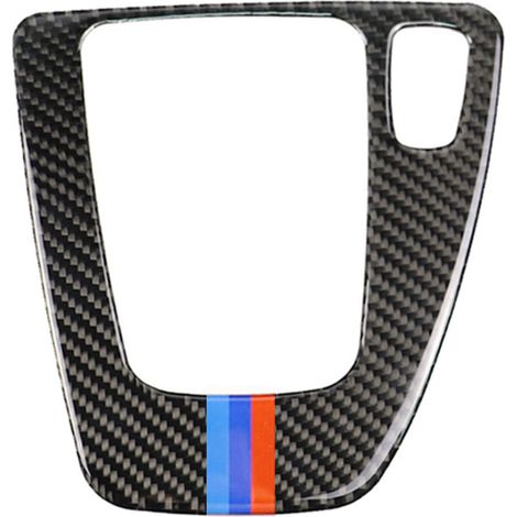 Convient aux accessoires intérieurs de voiture du panneau de commande de position de changement de vitesse en fibre de carbone BMW E90/E92E93 trois séries (1 pièce à droite) (1/3)