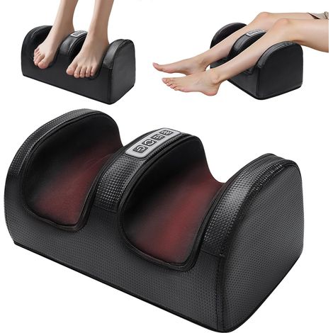 Verwarmende Voetmassager: Voetmassager voor Bloedsomloop, Elektrische Biljjmassager, Voetmassageapparaat, Relaxatie Cadeau (Europese Stekker) (1/5)