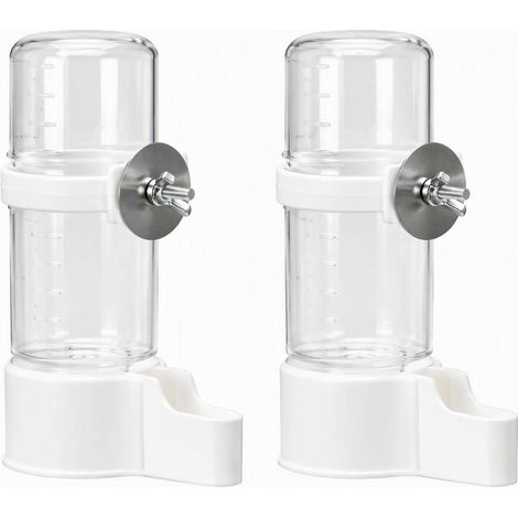 2 PCS Abreuvoir Automatique pour Oiseaux de Cage,d'eau pour Oiseaux,Fontaine Perruche 140ml pour Perruches Canaris Perroquets, Abreuvoir Automatique pour Oiseaux De Cage Intérieur Et Volière (1/5)
