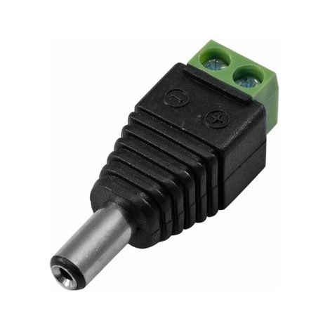 Adattatore eurolite hollow plug screw terminal plastica leggera (1/2)