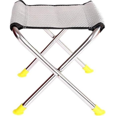 AGE Chaise Portative Se Pliante De Tube d'acier Inoxydable De Tabouret De PĂŞche en Plein Air pour Le Divertissement De Loisirs Grand, Chaise Longue (1/5)
