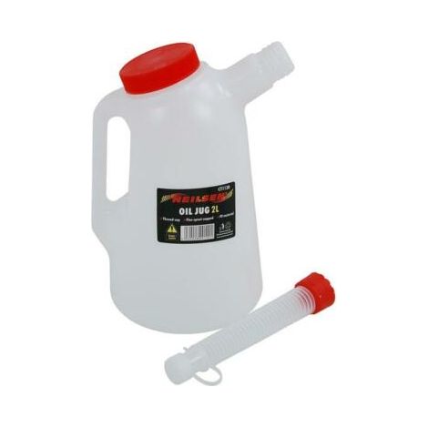 2L 2 Litre Graduated Pourer Oil Fuel Jerry Can Container Measuring Jug 1120