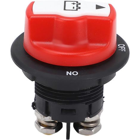 Interrupteur principal étanche 100 A 12-32 V avec sectionneur de batterie et coupe-alimentation pour bateau, voiture, camping-car, quad, SSV (1/5)