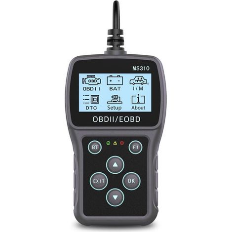 Scanner OBD2 Bluetooth, outil de diagnostic 3 en 1, mise à niveau Bluetooth pour AD310/MS309/MS310/BD310, lecteur de codes d'erreur, effacement des codes, testeur de batterie, scanner OBDII 9 pour voi (1/4)