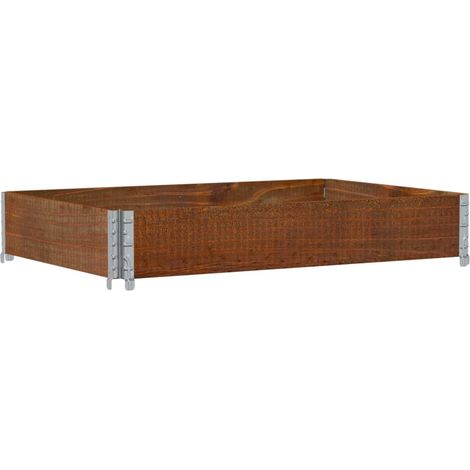 Collier de palette marron 120x80 cm bois de pin solide