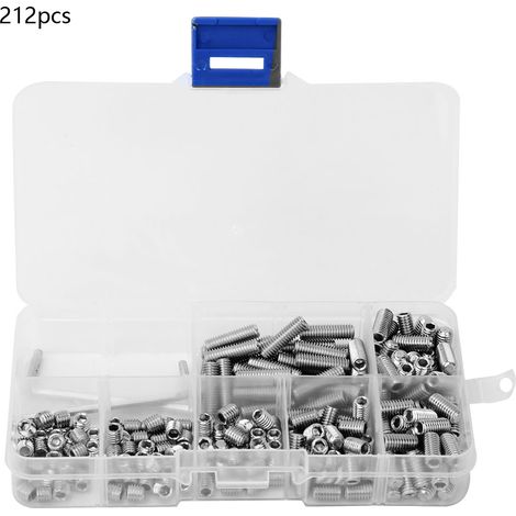Vis De Pression M5 Acier Inoxydable 304 - Kit 212 Pièces Avec Clé Allen - Pour Fixation Mécanique Et Bricolage (1/5)