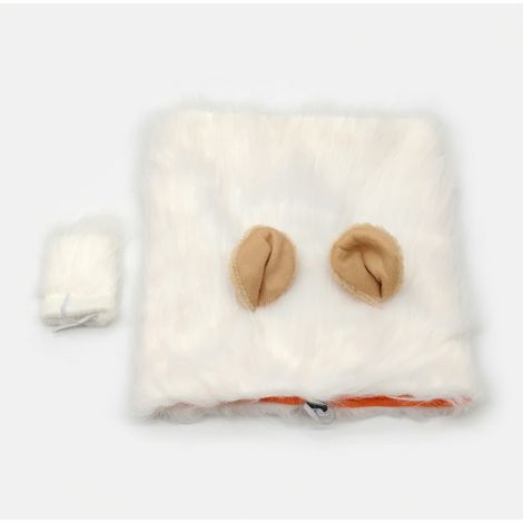 Disfraz de león para mascotas blanco S x 3 modelo 58
