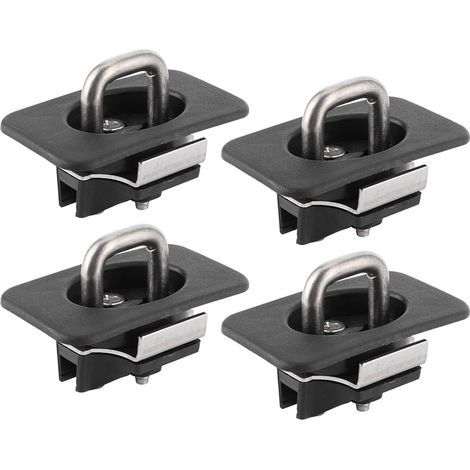 Points d'ancrage et sangles d'arrimage (4 pièces) avec anneaux de fixation extensibles, compatibles avec F-150 (1998-2014), capacité de charge de 454 kg (1000 lb).