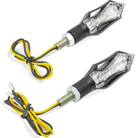 Lumitecs BL12 2 Stück getönte LED-Blinker für Motorräder